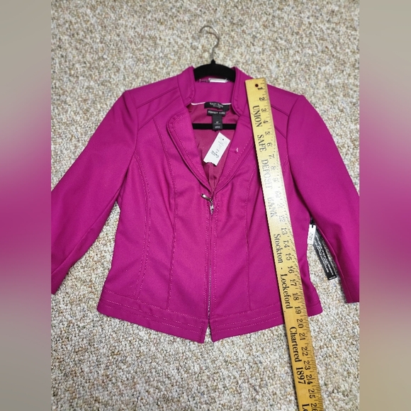 New Nwt White House Black Market Petites Pink Blazer Size 8 Petite Small/Medium - Picture 14 of 15